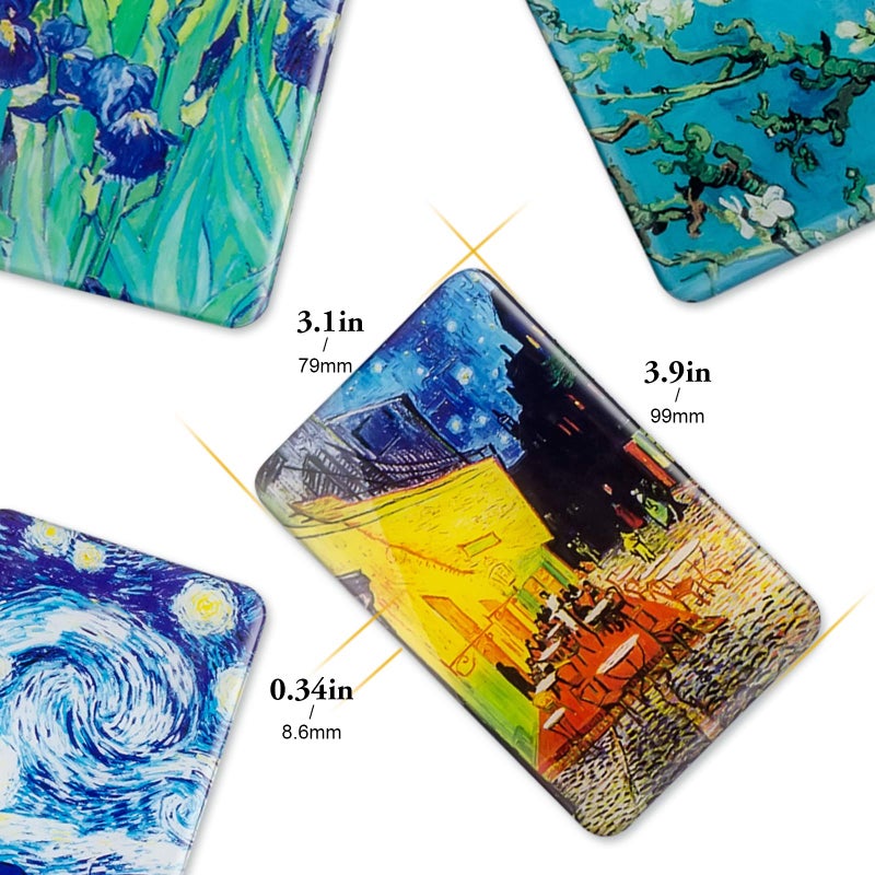 UBAOXIN Magnets for Fridge Refrigerator Van Gogh Artwork Decorative Magnet for Kitchen Whiteboard Lockers for Adults Friends Art Lovers(Van Gogh A) - Image 2